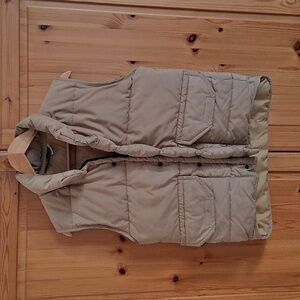 Vintage Columbia Sportswear Company Tan Puffer Outdoor Vest Size XS